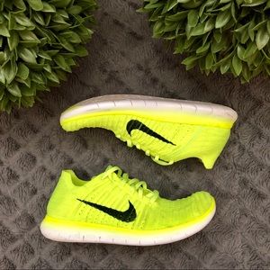 Nike Free RN Flyknit, highlighter yellow